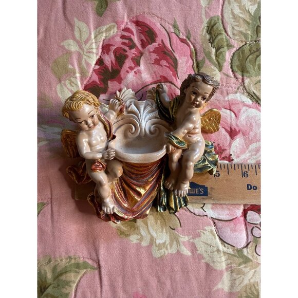 VTG Guerrini Cordoba Angel Cherub Wall Decor Religious Holy water font Spain - Picture 9 of 13